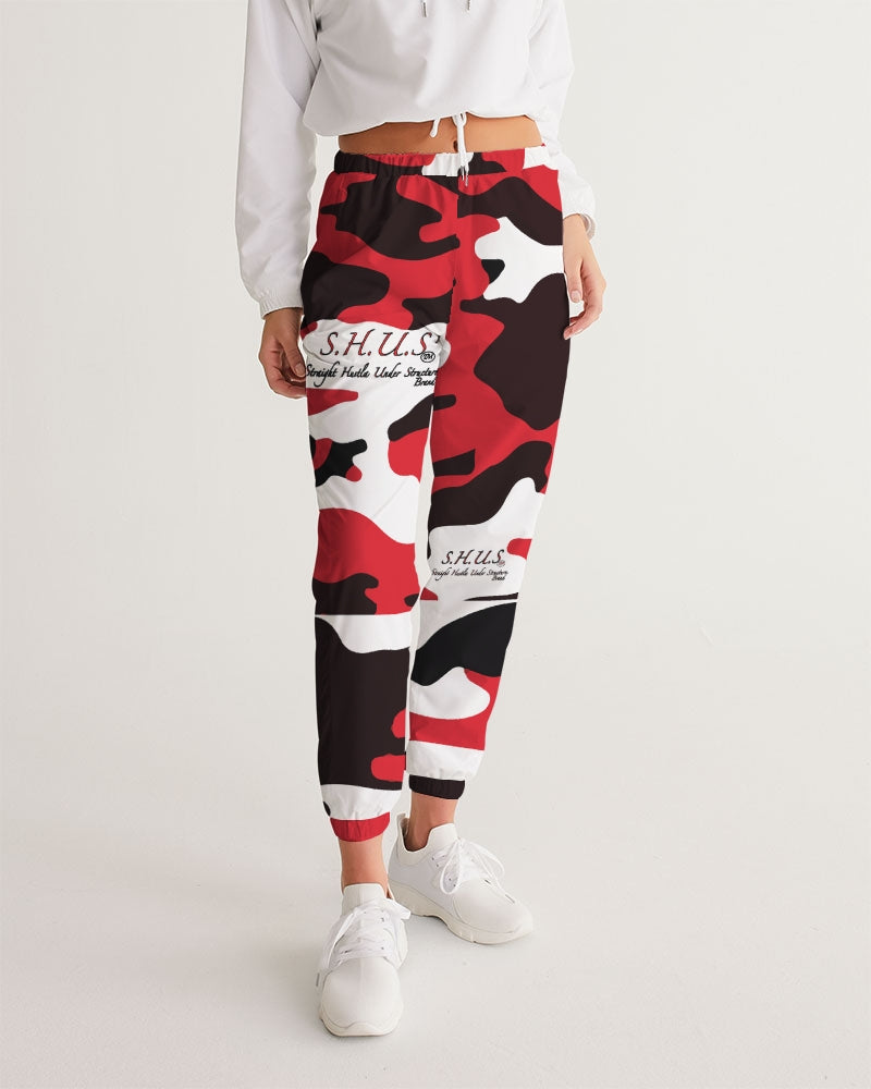 Red Camo Luxury Women's Track Pants
