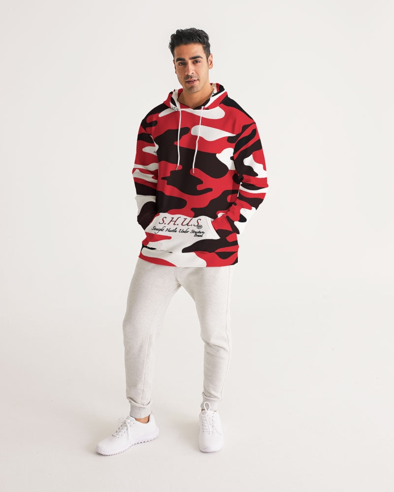 SHUS Brand Red Camo Luxury Men's Hoodie