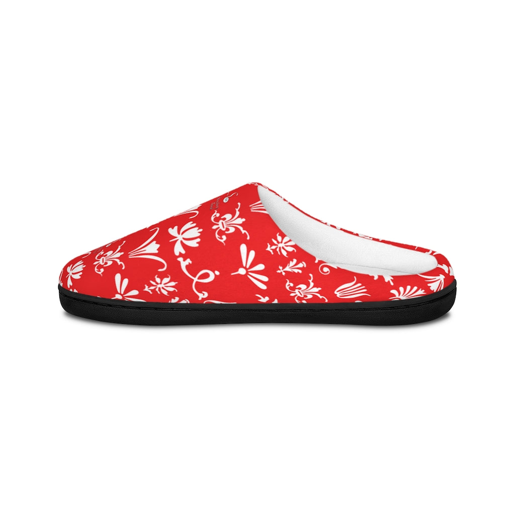 SHUS Brand Red Indoor Luxury Slippers