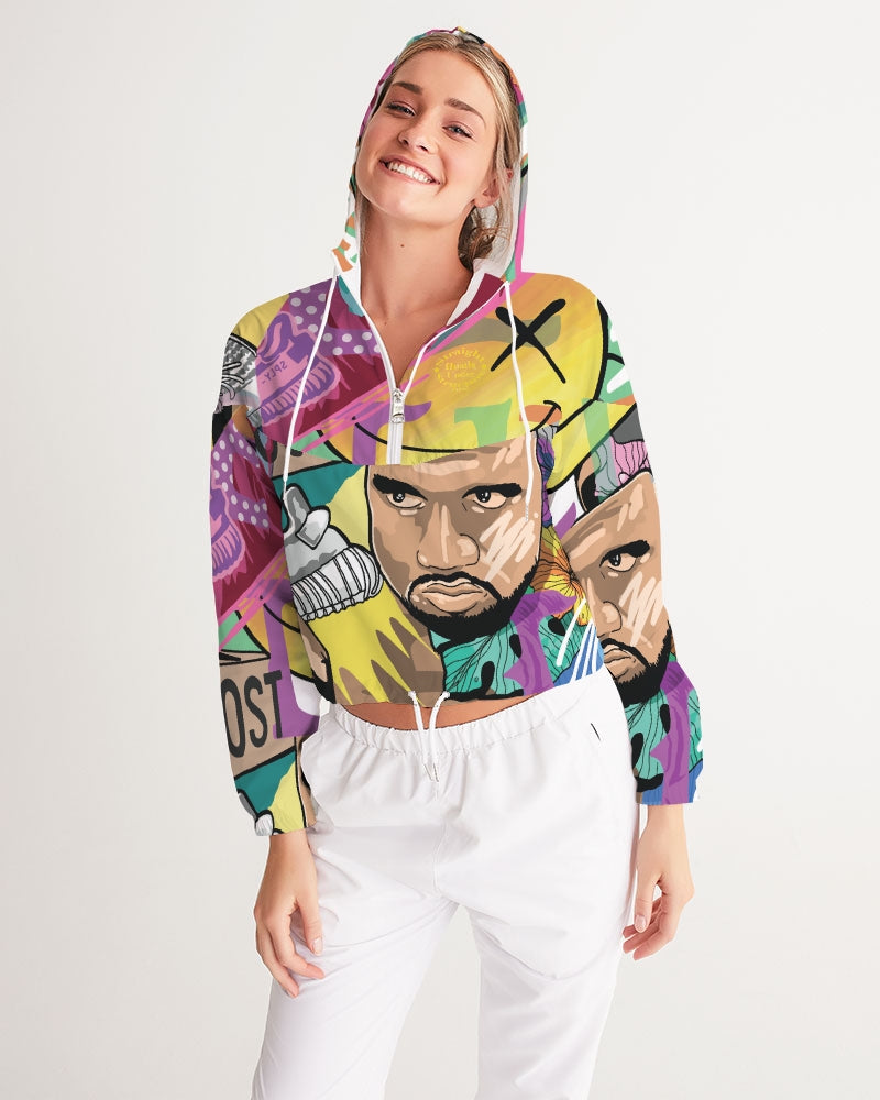 Legends Live forever Luxury Women's Cropped Windbreaker