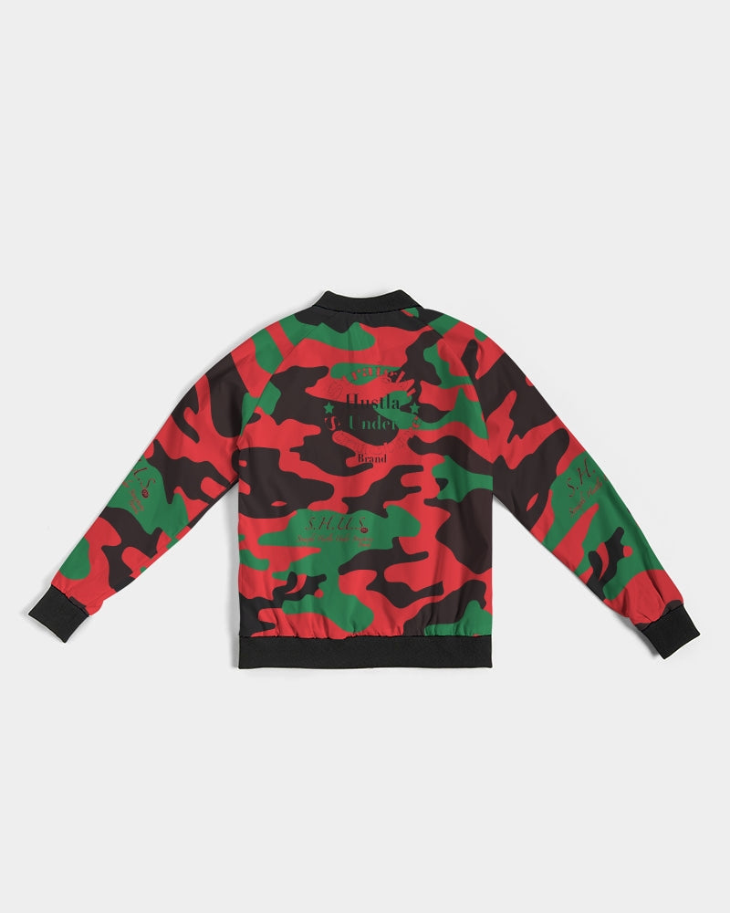SHUS Brand RBG Camo Luxury Women's Bomber Jacket