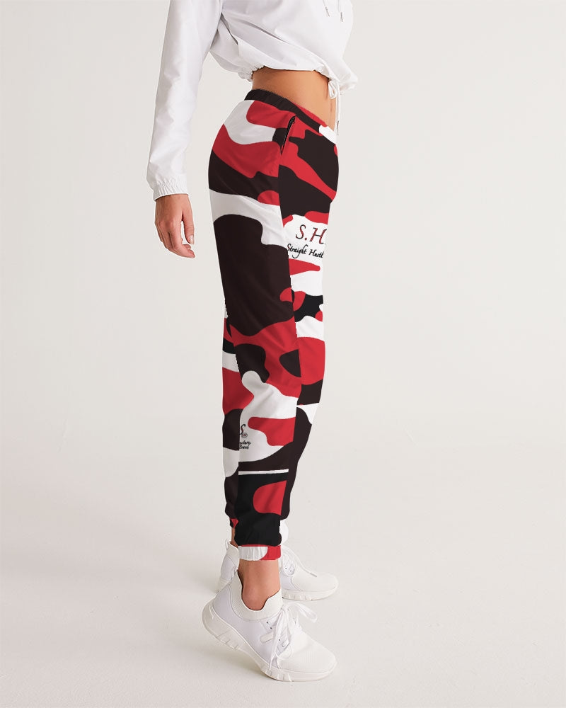 Red Camo Luxury Women's Track Pants