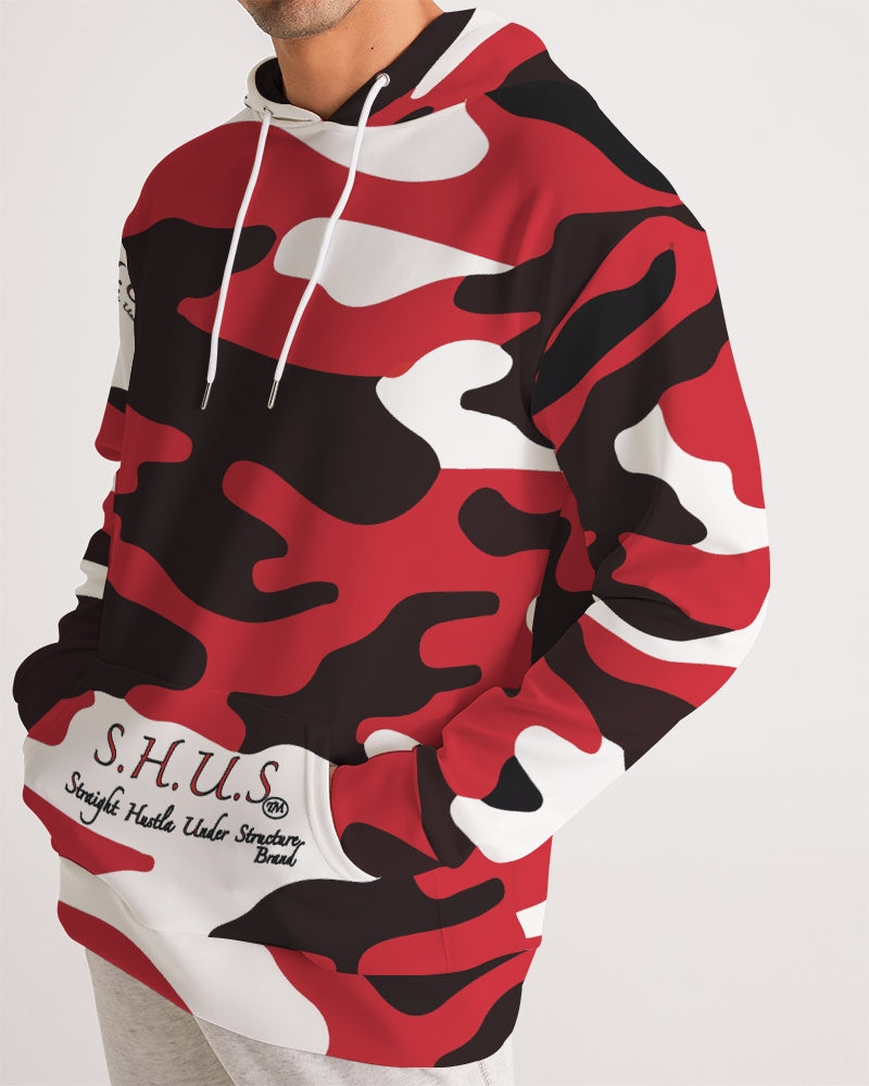 SHUS Brand Red Camo Luxury Men's Hoodie