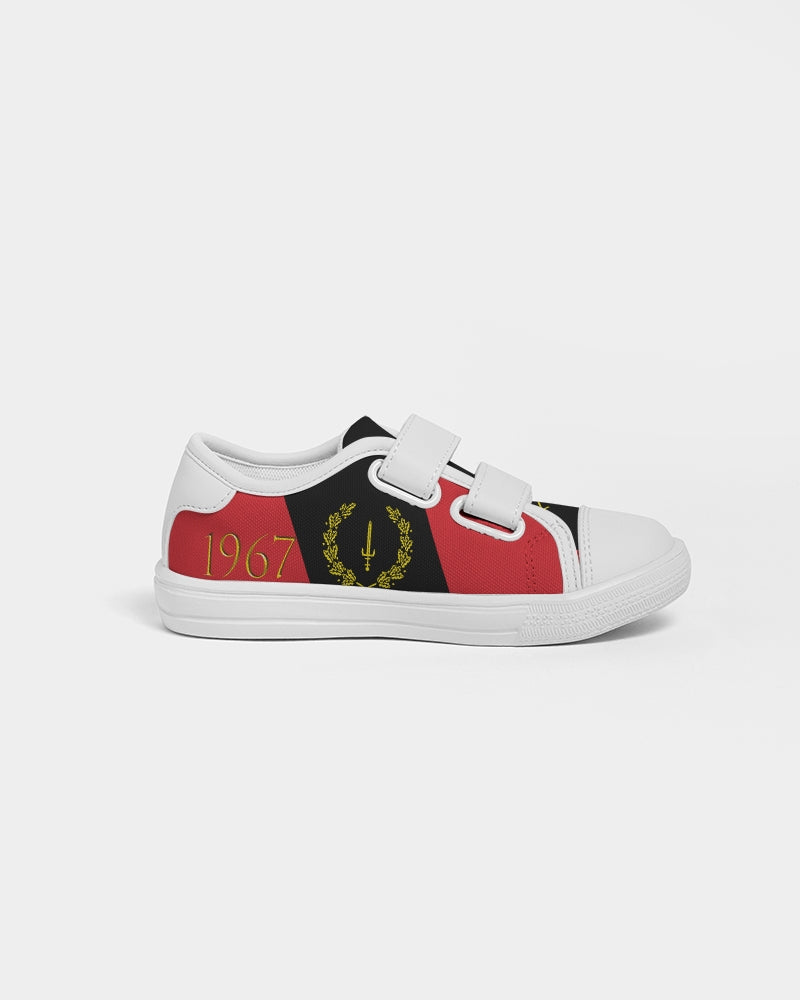 The Black American Heritage flag Luxury Kids Velcro Sneaker