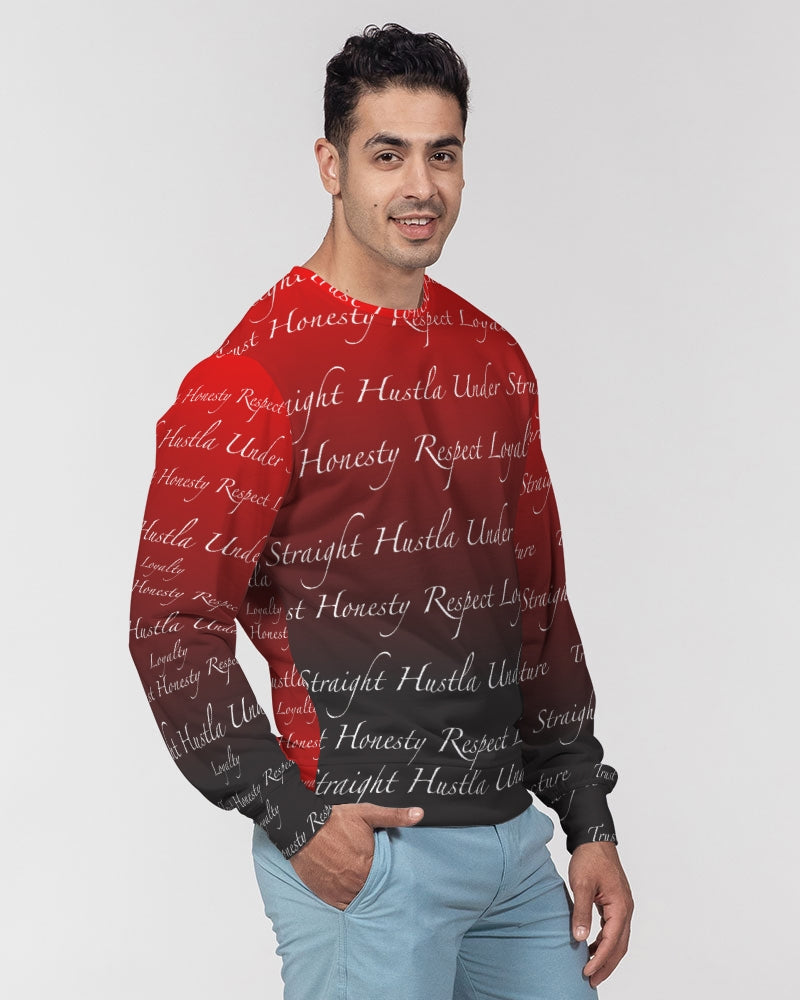 SHUS Brand Trust Luxury Men's Classic French Terry Crewneck Pullover