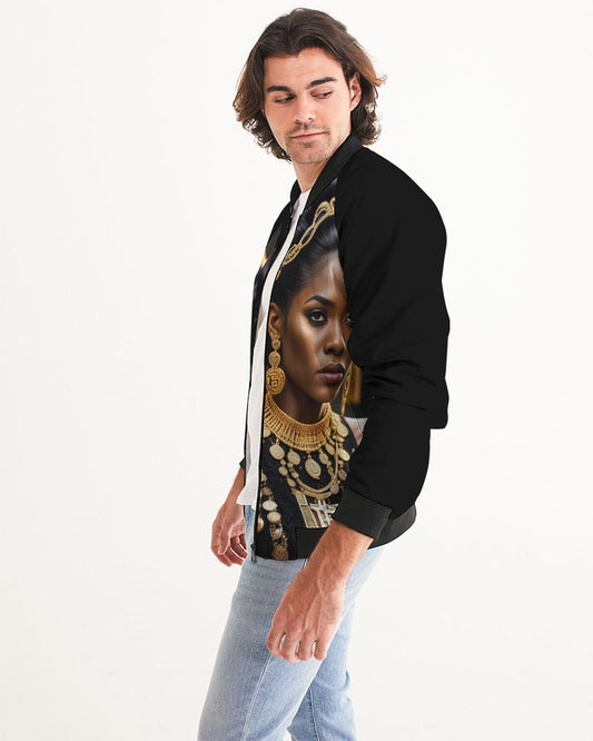 The Bitcoin Gal Men's All-Over Print Bomber Jacket