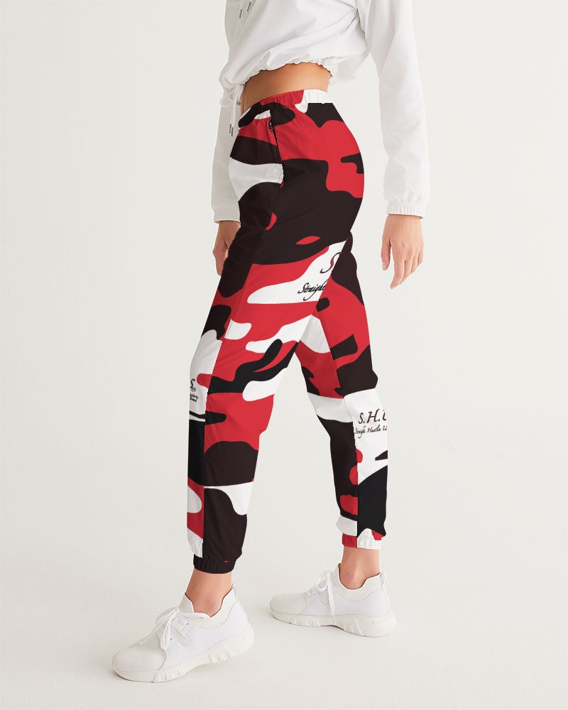 Red Camo Luxury Women's Track Pants