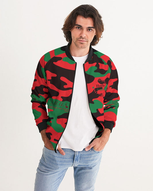 SHUS Brand RBG Camo Luxury Men's Bomber Jacket