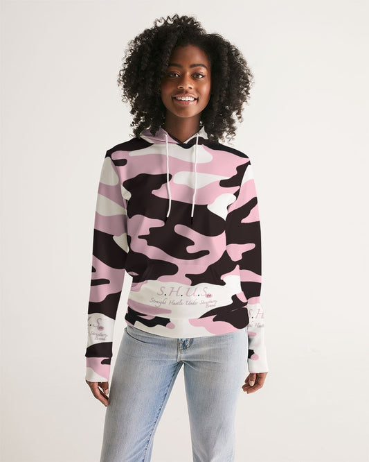 SHUS Brand Pink & Ready Camo Women's Luxury Hoodie