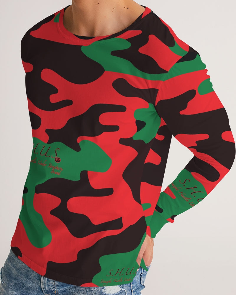 SHUS Brand RBG Camo Luxury Men's Long Sleeve Tee