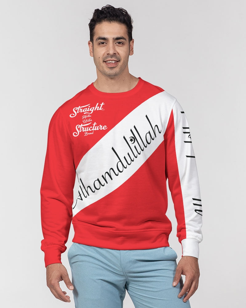 SHUS Brand Inshallah Luxury Men's Classic French Terry Crewneck Pullover