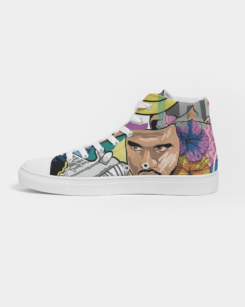 Legends Live forever Luxury Women's Hightop Canvas Shoe