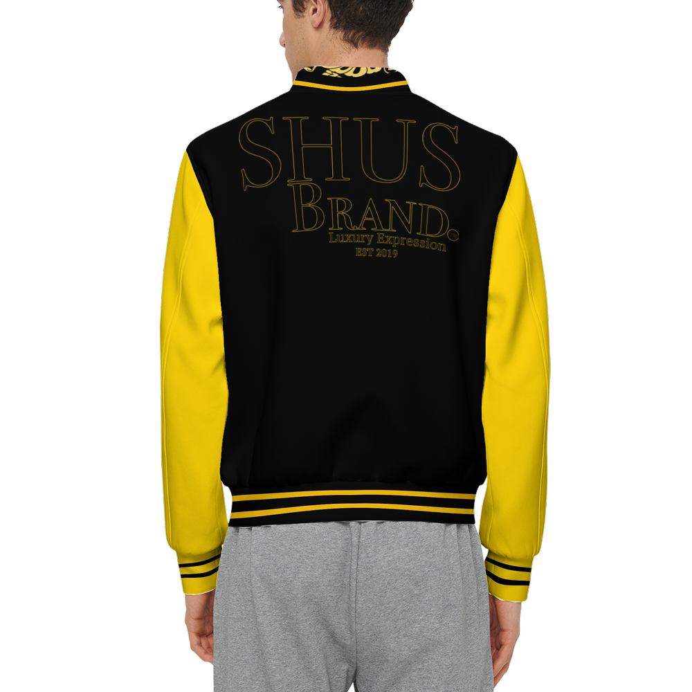 SHUS Brand luxury Men's Heavy Bomber Sports Jacket