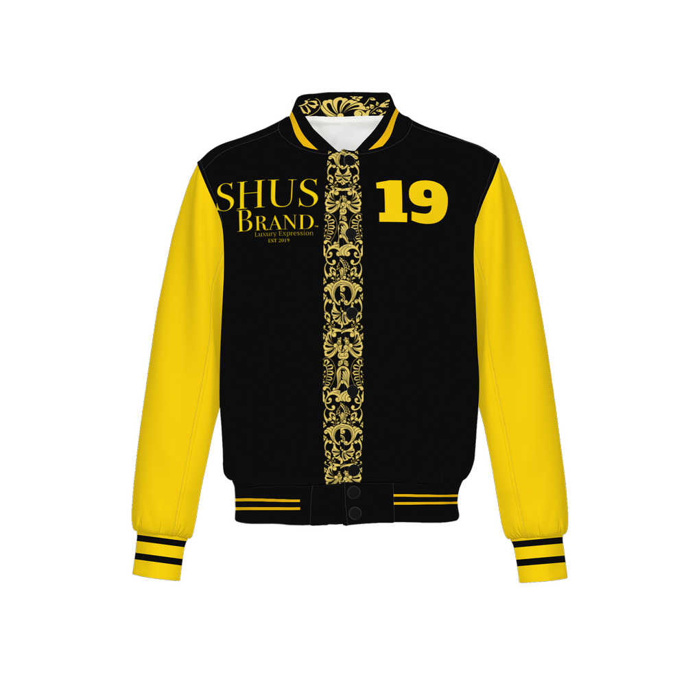 SHUS Brand luxury Men's Heavy Bomber Sports Jacket