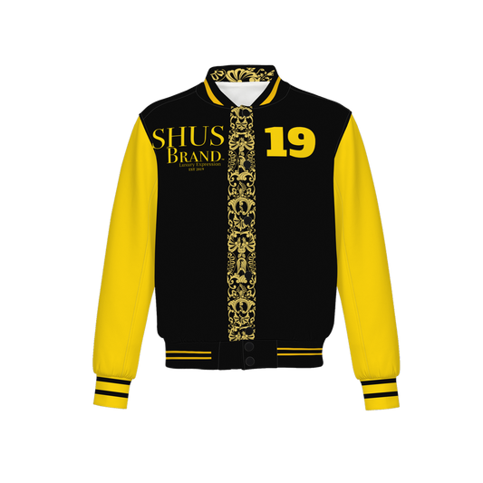 SHUS Brand luxury Men's Heavy Bomber Sports Jacket