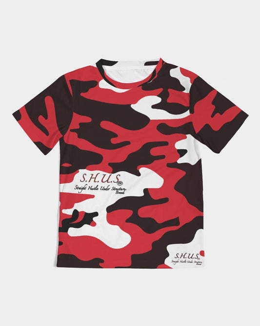Red Camo Luxury Kids Tee