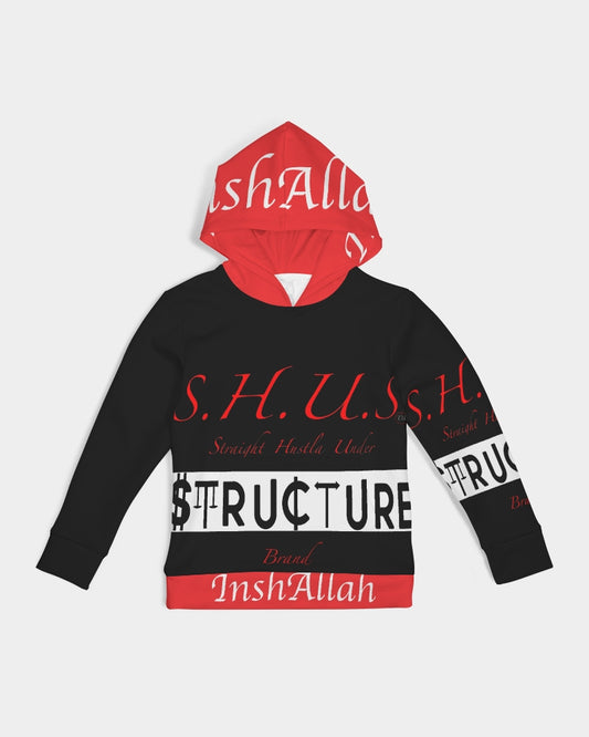 SHUS Brand Black inshallah Kids Luxury Hoodie