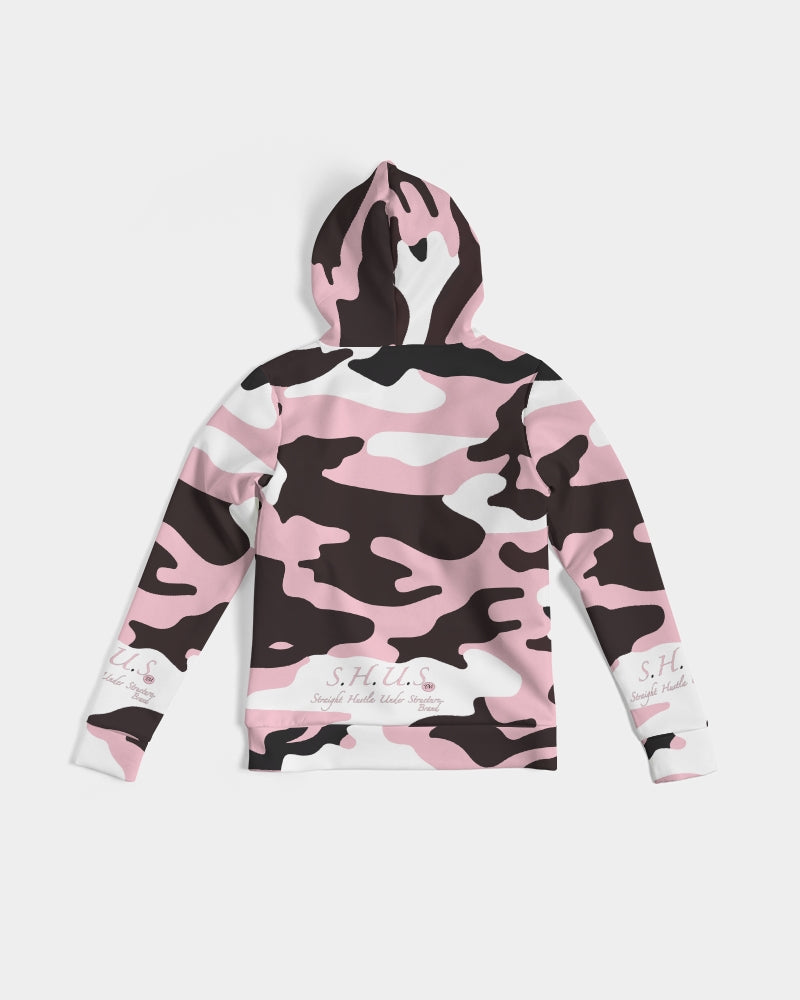 SHUS Brand Pink & Ready Camo Women's Luxury Hoodie