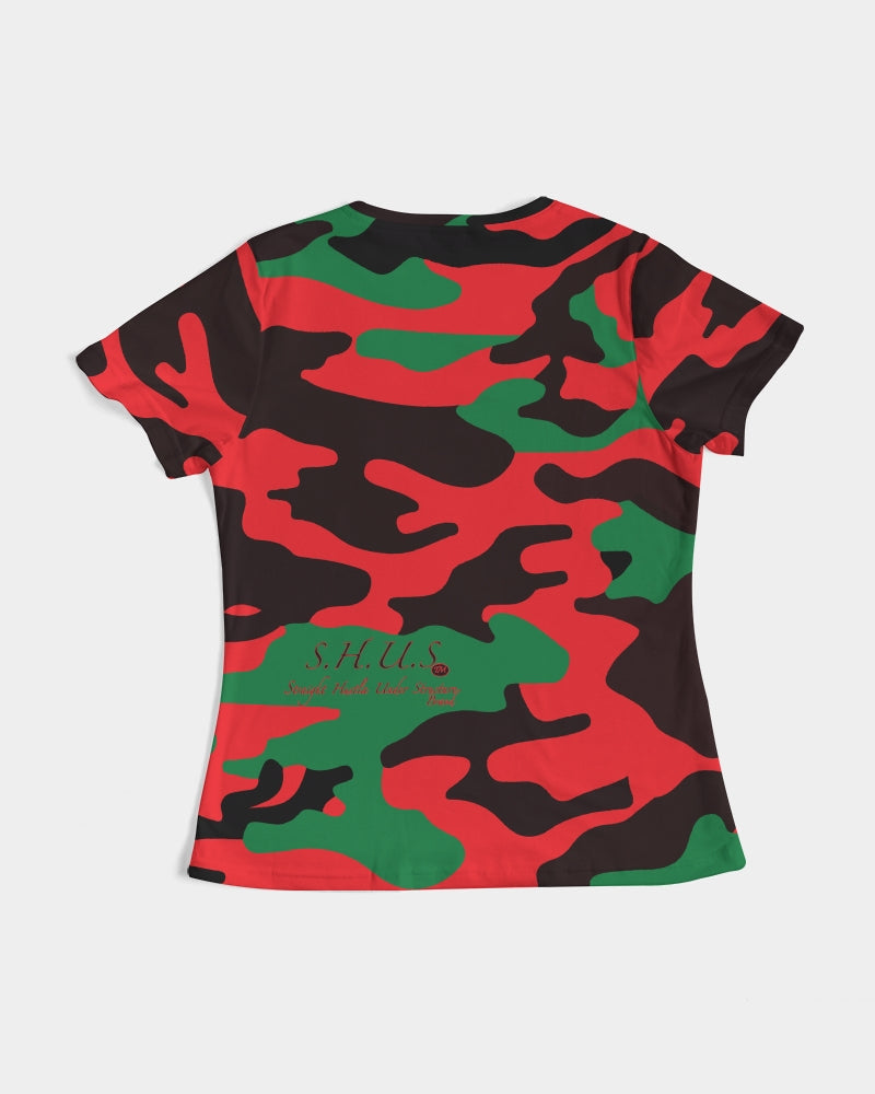 SHUS Brand RBG Camo Luxury Women's Tee