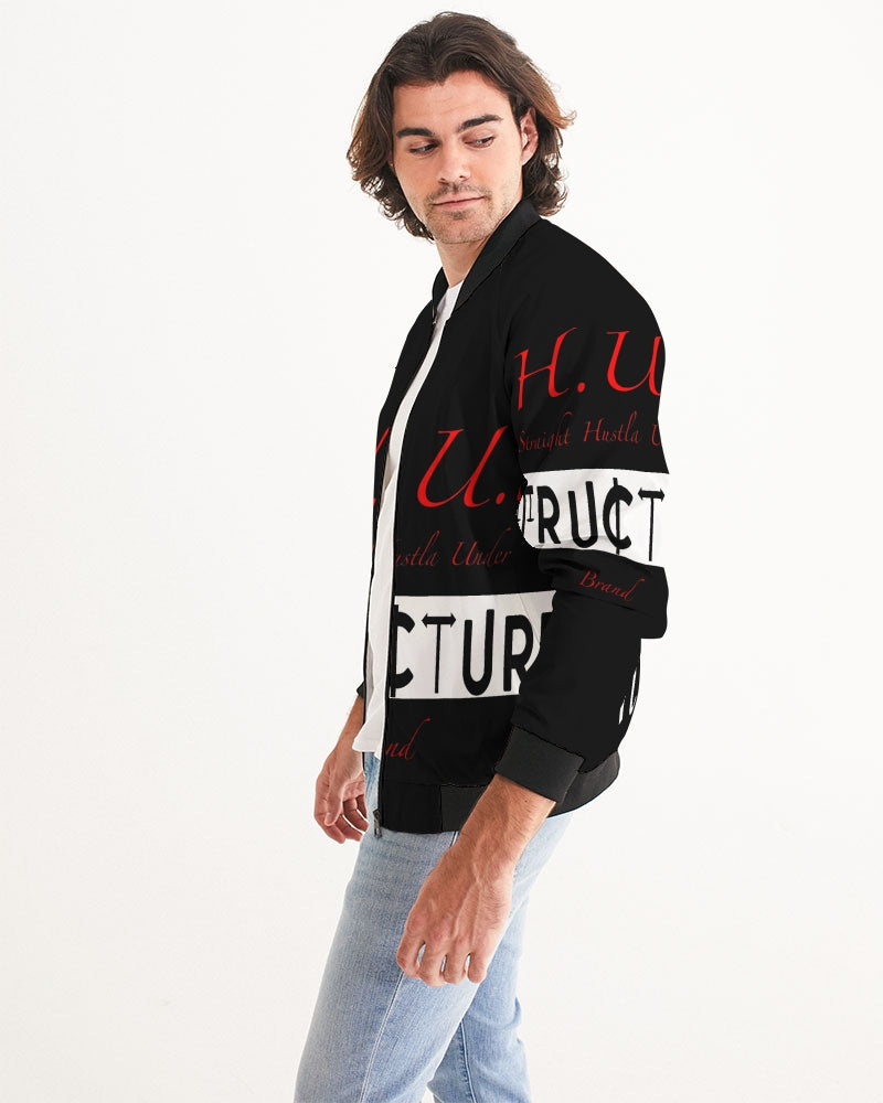 SHUS Brand Inshallah Black  Luxury Men's Bomber Jacket