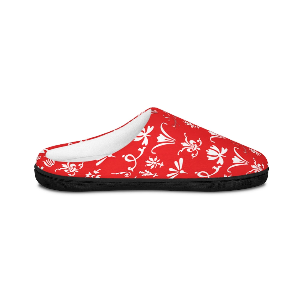 SHUS Brand Red Indoor Luxury Slippers