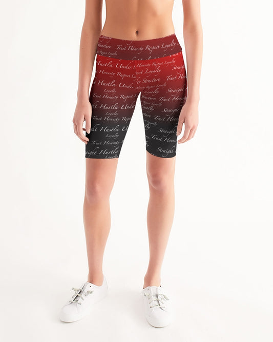 Trust Luxury Women's Mid-Rise Bike Shorts