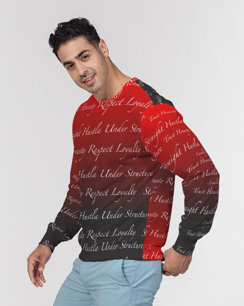 SHUS Brand Trust Luxury Men's Classic French Terry Crewneck Pullover