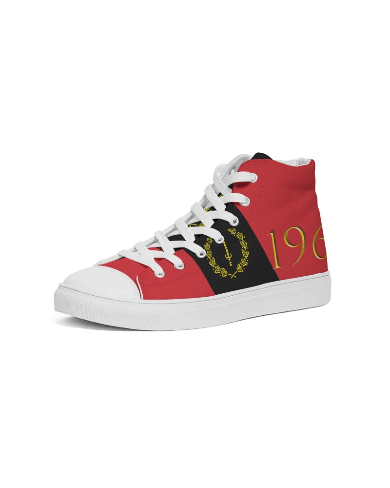 The Black American Heritage flag Luxury Men's Hightop Canvas Shoe