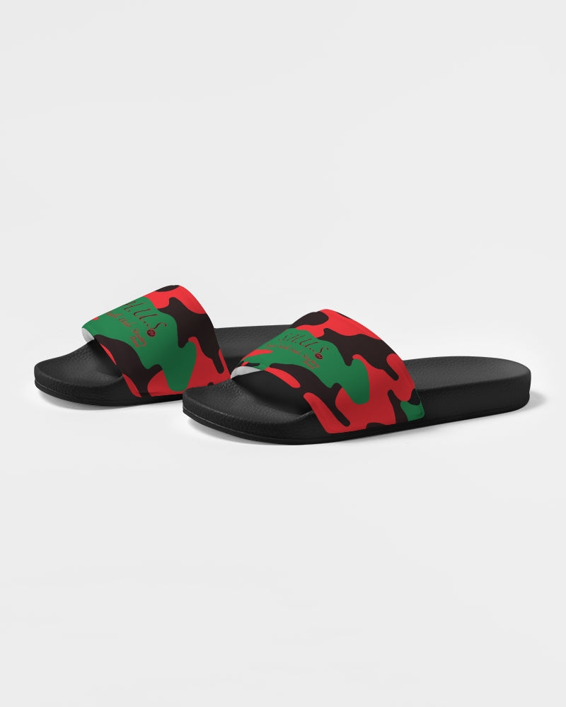 SHUS Brand RBG Camo Luxury Women's Slide Sandal