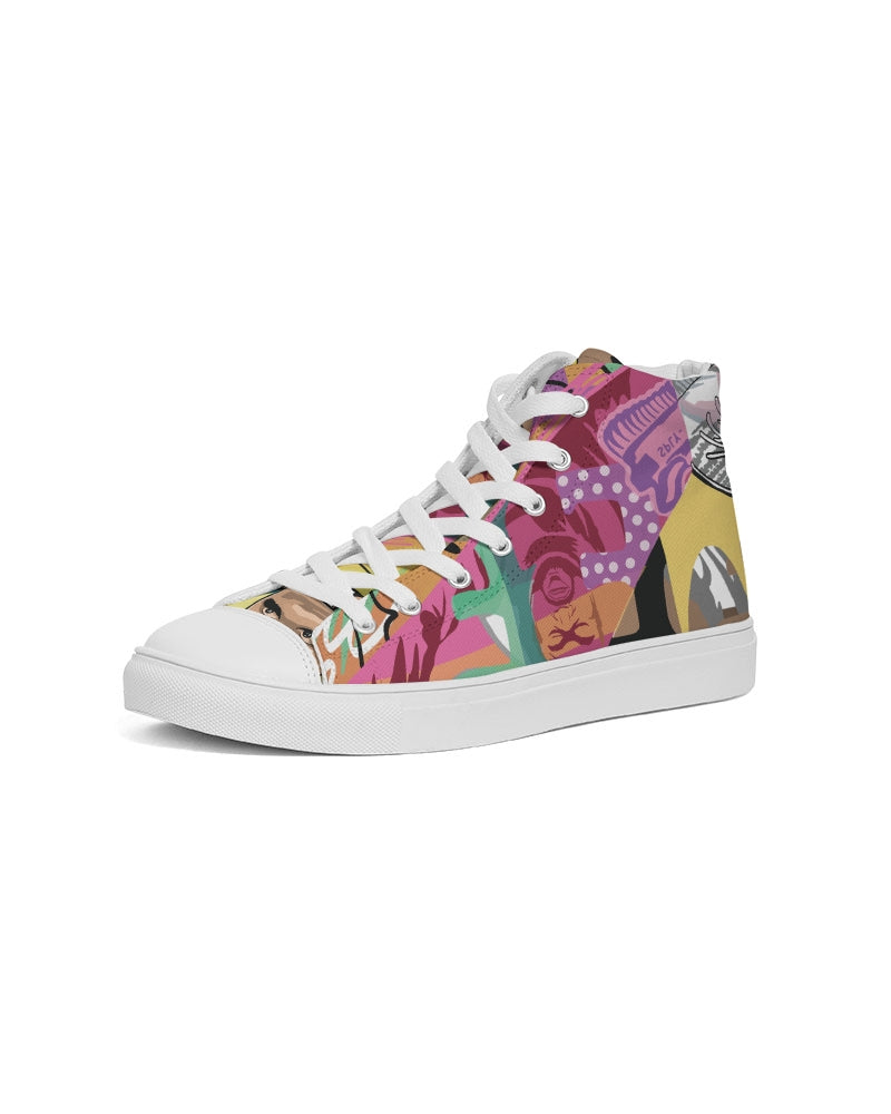 Legends Live forever Luxury Women's Hightop Canvas Shoe