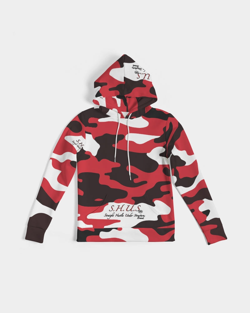 SHUS Brand Red Camo Luxury Women's Hoodie