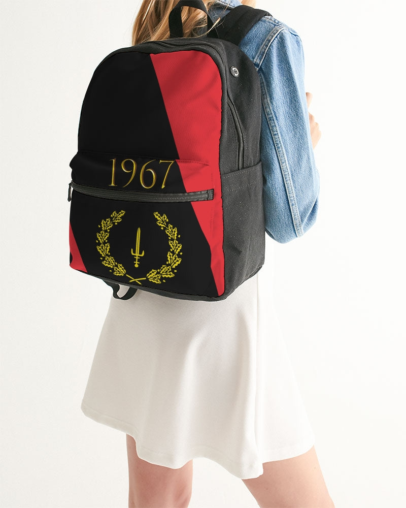 The Black American Heritage flag Luxury Small Canvas Backpack