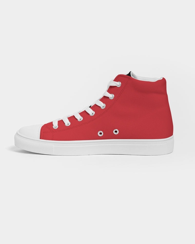 The Black American Heritage flag Luxury Women's Hightop Canvas Shoe