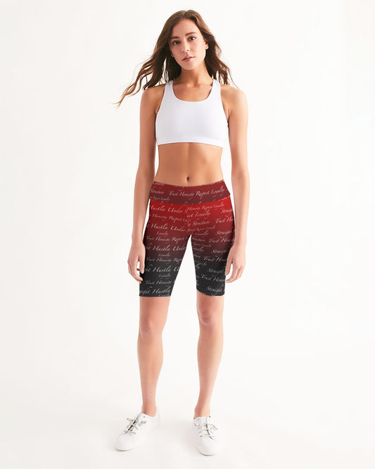 Trust Luxury Women's Mid-Rise Bike Shorts