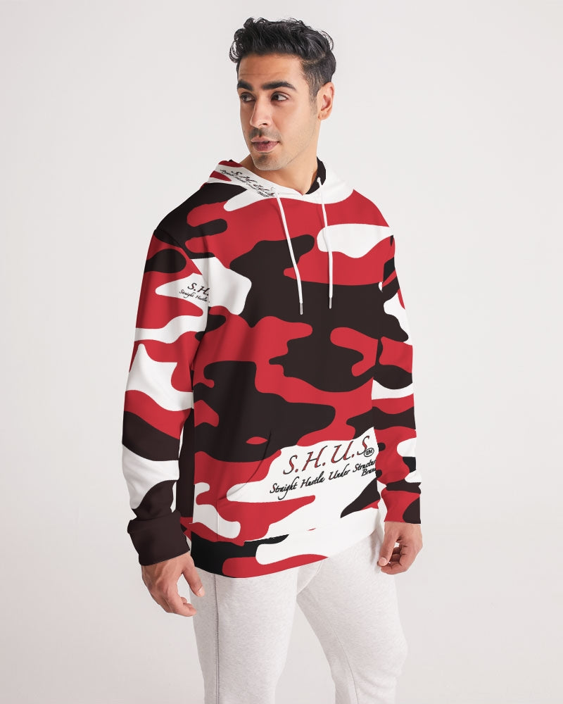 SHUS Brand Red Camo Luxury Men's Hoodie