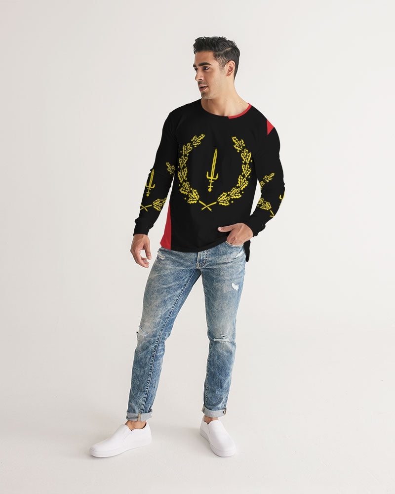 The Black American Heritage flag Luxury Men's Long Sleeve Tee