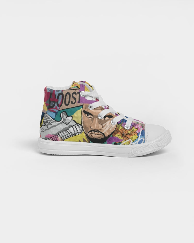 Legends Live forever Luxury Kids Hightop Canvas Shoe