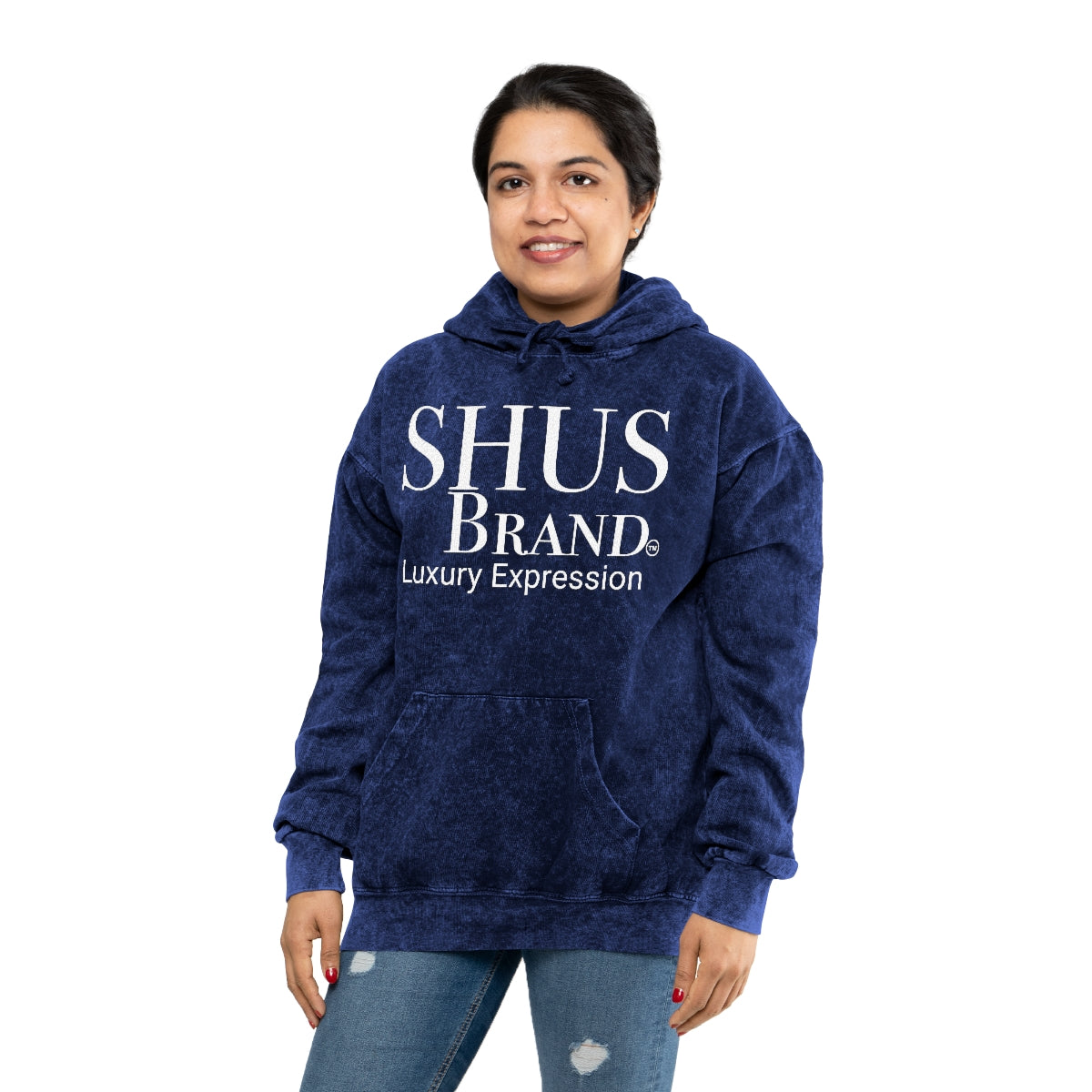 SHUS Brand luxury Unisex Mineral Wash Hoodie