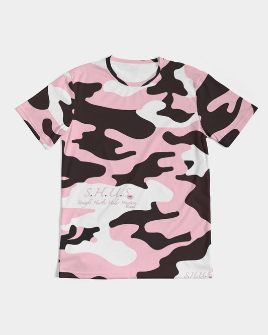 SHUS Brand Pink & Ready Camo Men's luxury Tee