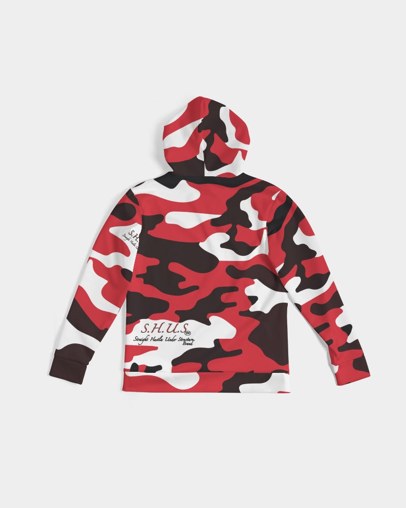 SHUS Brand Red Camo Luxury Men's Hoodie