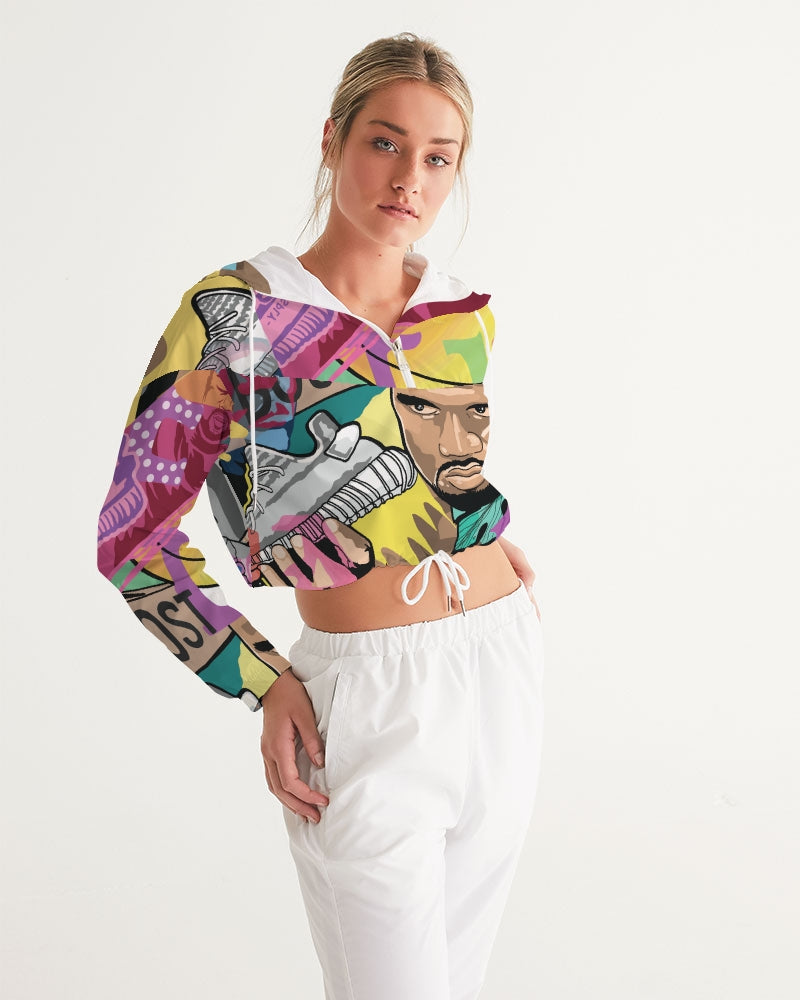 Legends Live forever Luxury Women's Cropped Windbreaker