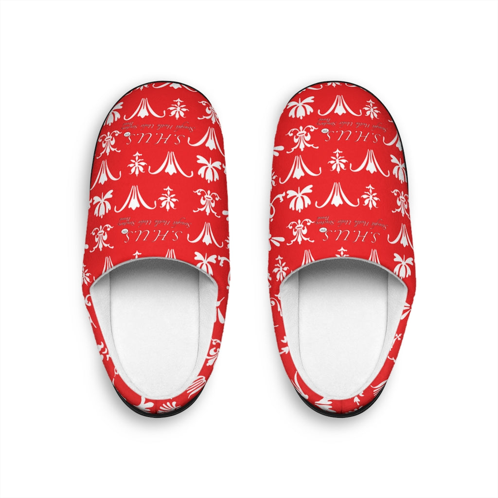 SHUS Brand Red Indoor Luxury Slippers