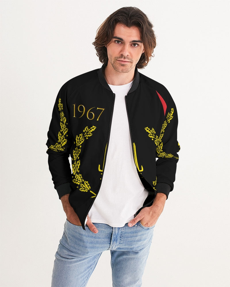 The Black American Heritage flag Luxury Men's Bomber Jacket