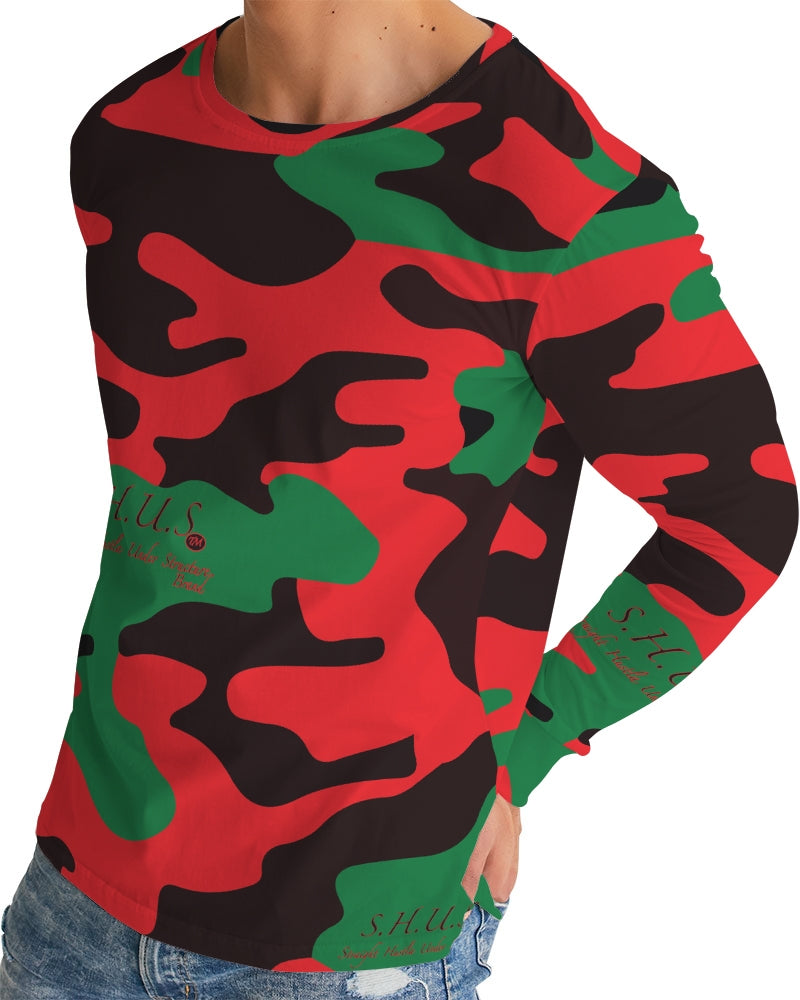 SHUS Brand RBG Camo Luxury Men's Long Sleeve Tee
