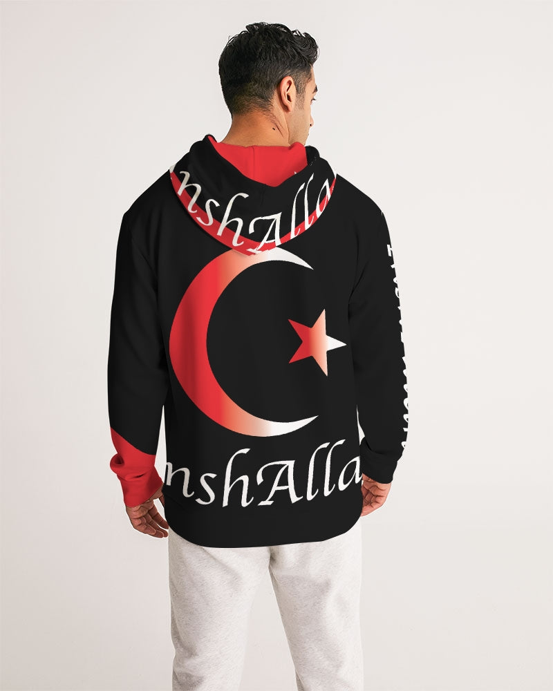 SHUS Brand Inshallah Black  Luxury Men's Hoodie