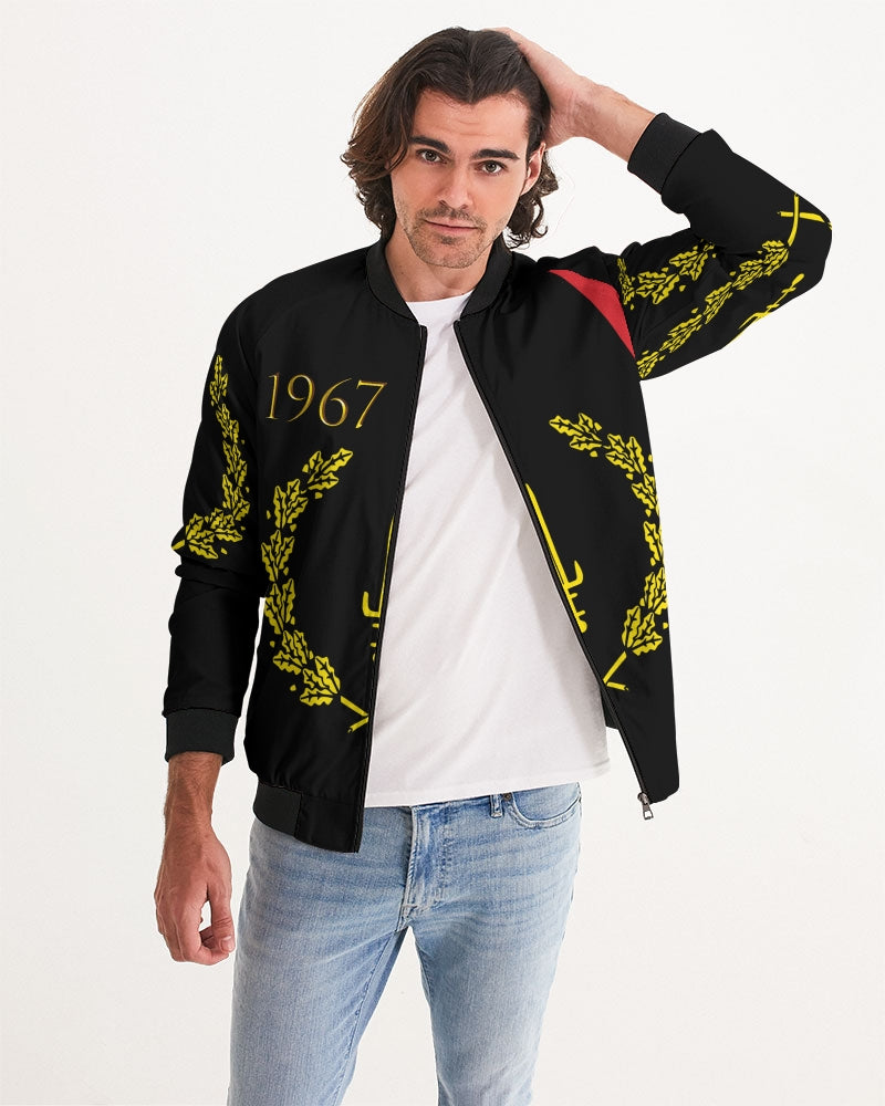 The Black American Heritage flag Luxury Men's Bomber Jacket