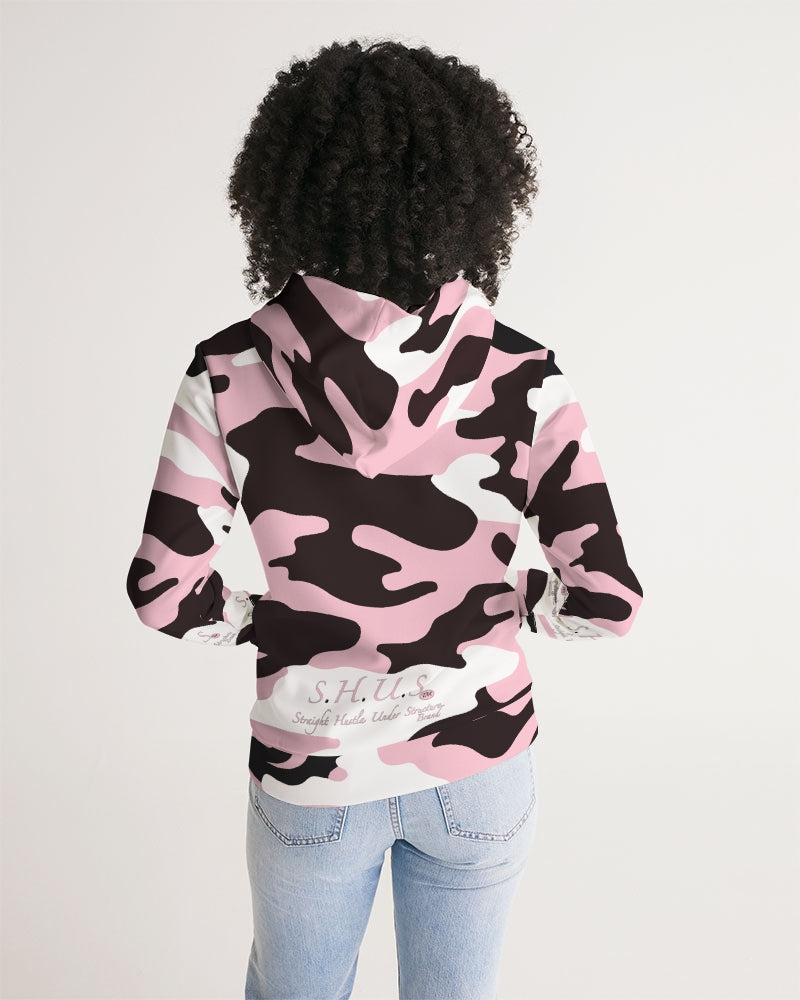 SHUS Brand Pink & Ready Camo Women's Luxury Hoodie