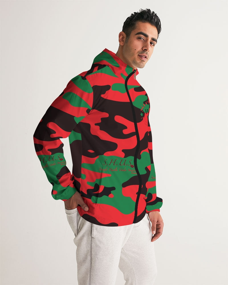 SHUS Brand RBG Camo Luxury Men's Windbreaker