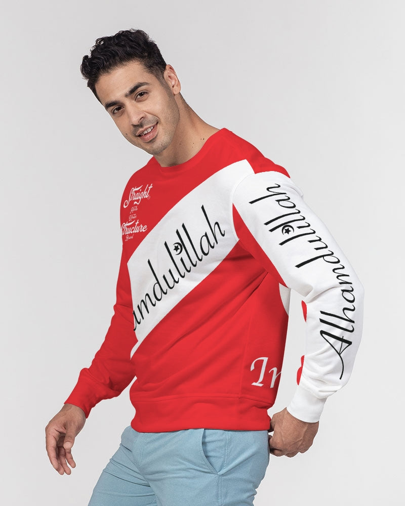 SHUS Brand Inshallah Luxury Men's Classic French Terry Crewneck Pullover