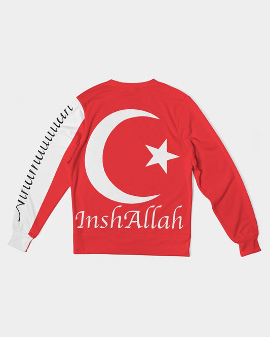 SHUS Brand Inshallah Luxury Men's Classic French Terry Crewneck Pullover